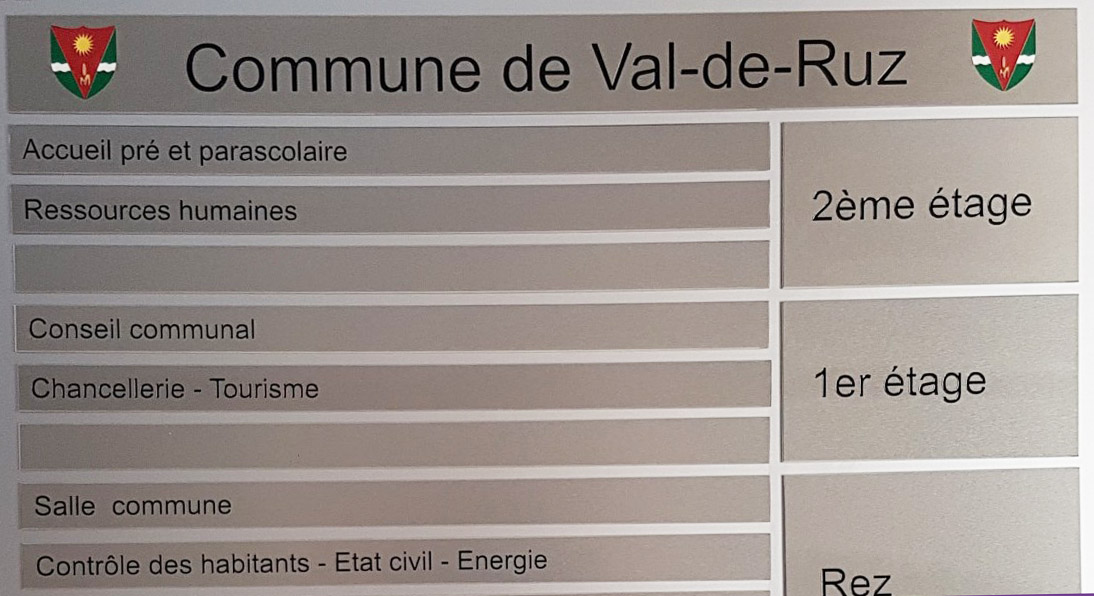 Gravure pour gérances et entreprises