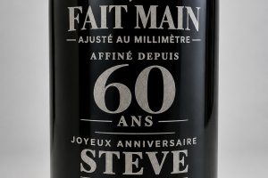 Gravure sur bouteille pour cadeau personnalis&eacute;