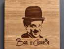 Gravure sur bois personnalis&eacute;e pour cadeau ou occasion sp&eacute;ciale
