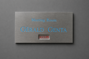 01 plaque en metal